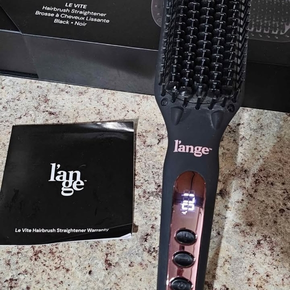 L'ange Levite Black Hair Brush Straightener - Picture 5 of 8